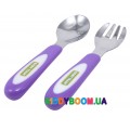 Набор для кормления ложечка и вилочка из нержавеющей стали Baby Team 6104 
